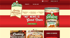 Desktop Screenshot of chefboyardee.com